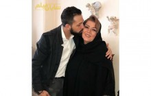 بازیگر جنجالی این روزها درحال بوسیدن مادر زن!